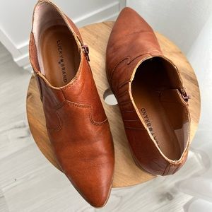 The Lucky Brand® Kalbah leather boots.